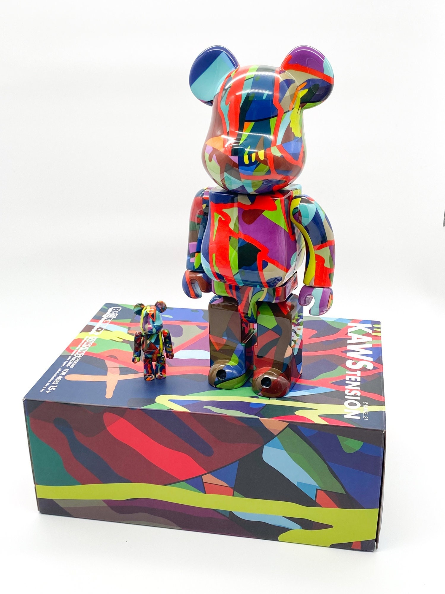 BE@RBRICK KAWS TENSION 100%&400