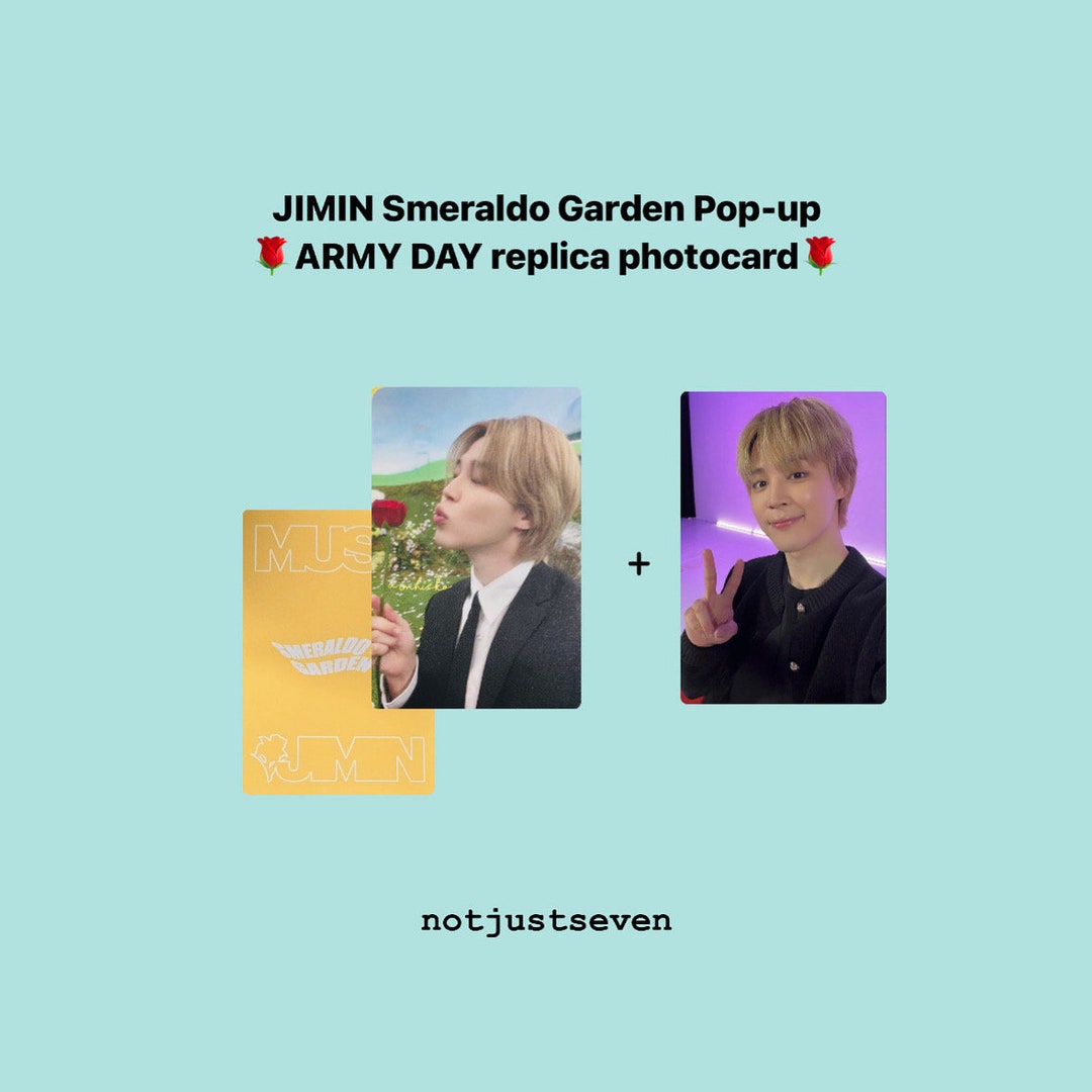 Jimin 'MUSE' Smeraldo Pop-up ARMY DAY Event Photocard Set Bts - Etsy