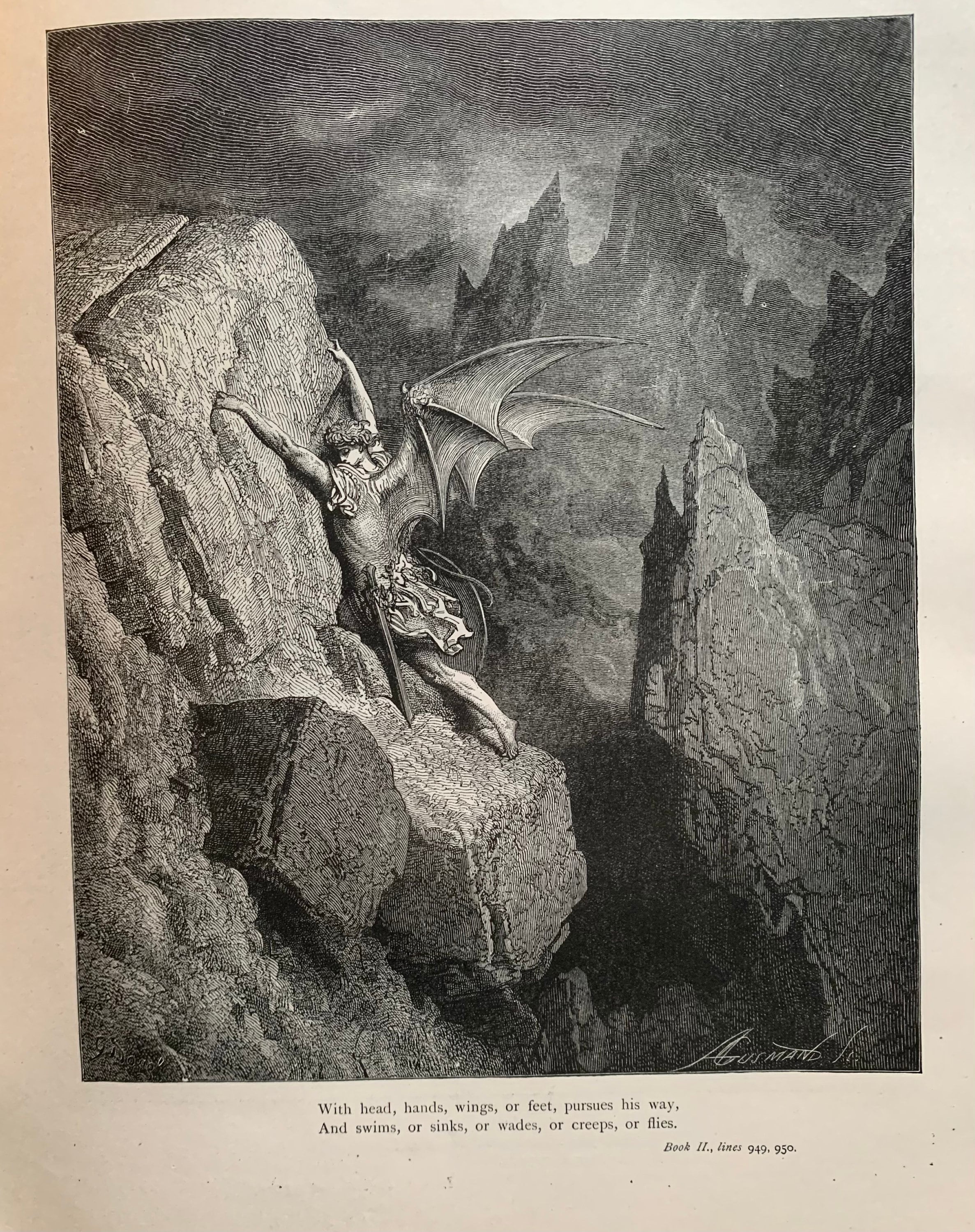 失楽園 ジョン・ミルトン著 (1880) - ギュスターヴ・ドレの挿絵入り