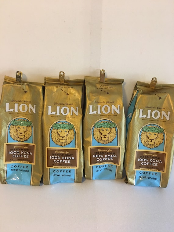 Lion 100 Kona Whole Bean Coffee - 4 Bags (BB 6/2026)quality