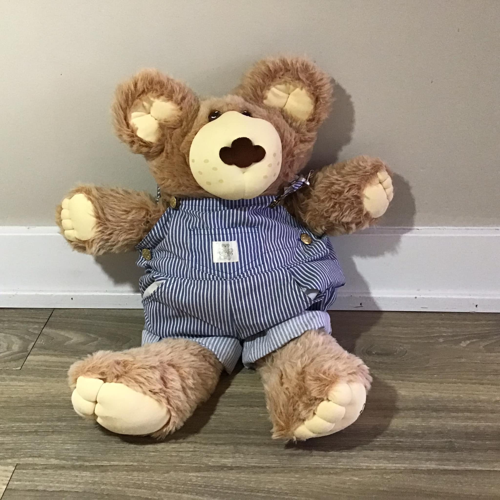 VTG 1984 Furskins Bear Dudley Plush Xavier Roberts Cabbage Patch