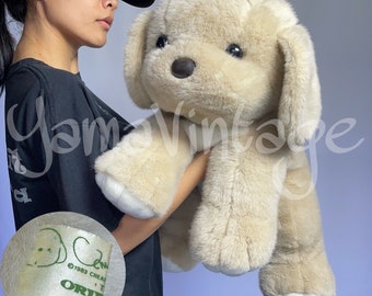 ヴィンテージ 1983年代 大型 梅吉犬 ぬいぐるみ 子犬 日本製 中古 昭和