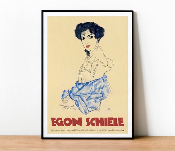 Egon Schiele Exhibition Poster, Museum Quality Print, Egon Schiele