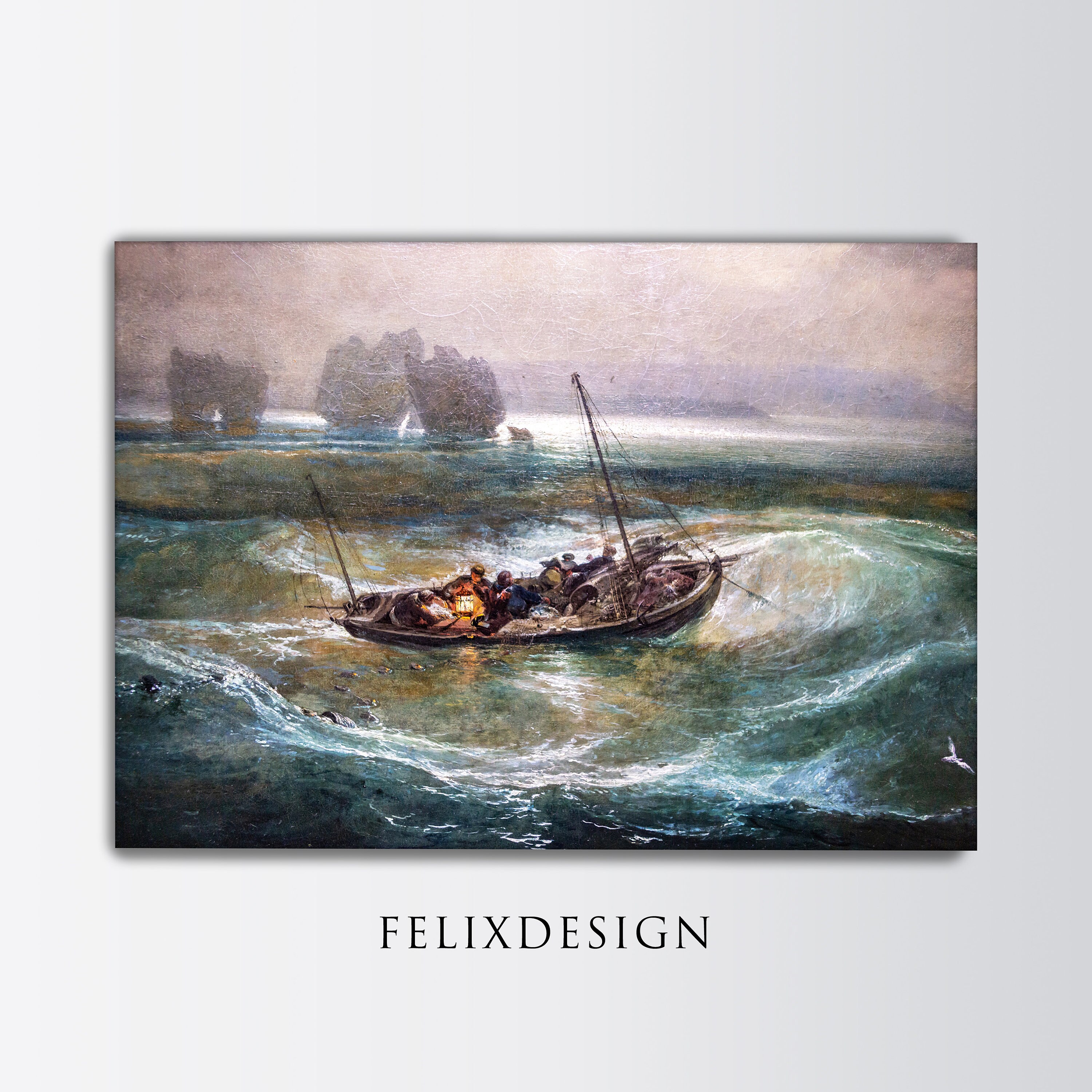 ウィリアム ターナー - 海の漁師 (1796) | ヴィンテージ オーシャン