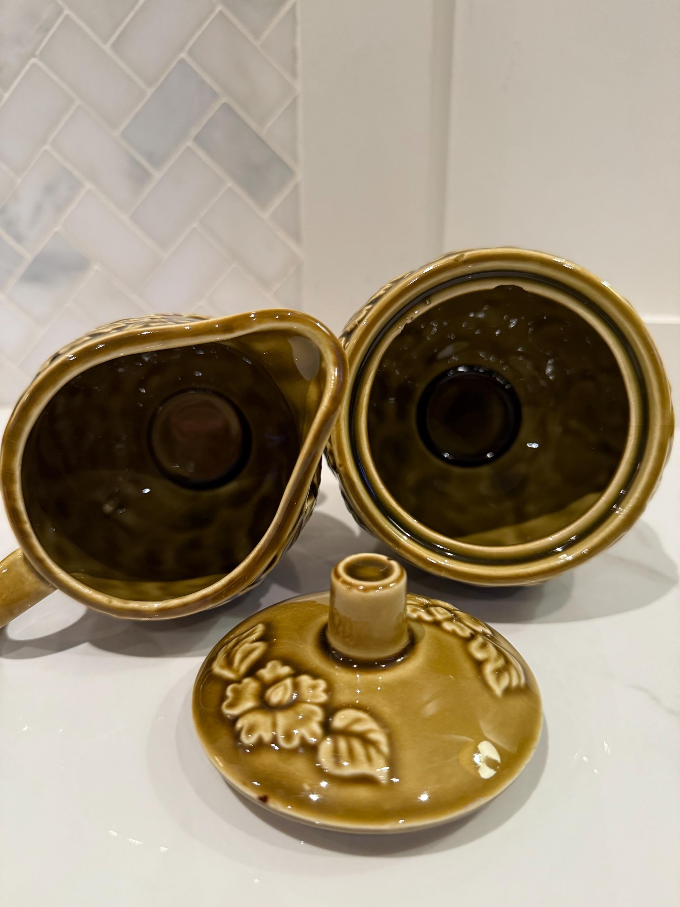 ヴィンテージ 貴重！アメリカアンティーク シュガー&クリーマーAntique