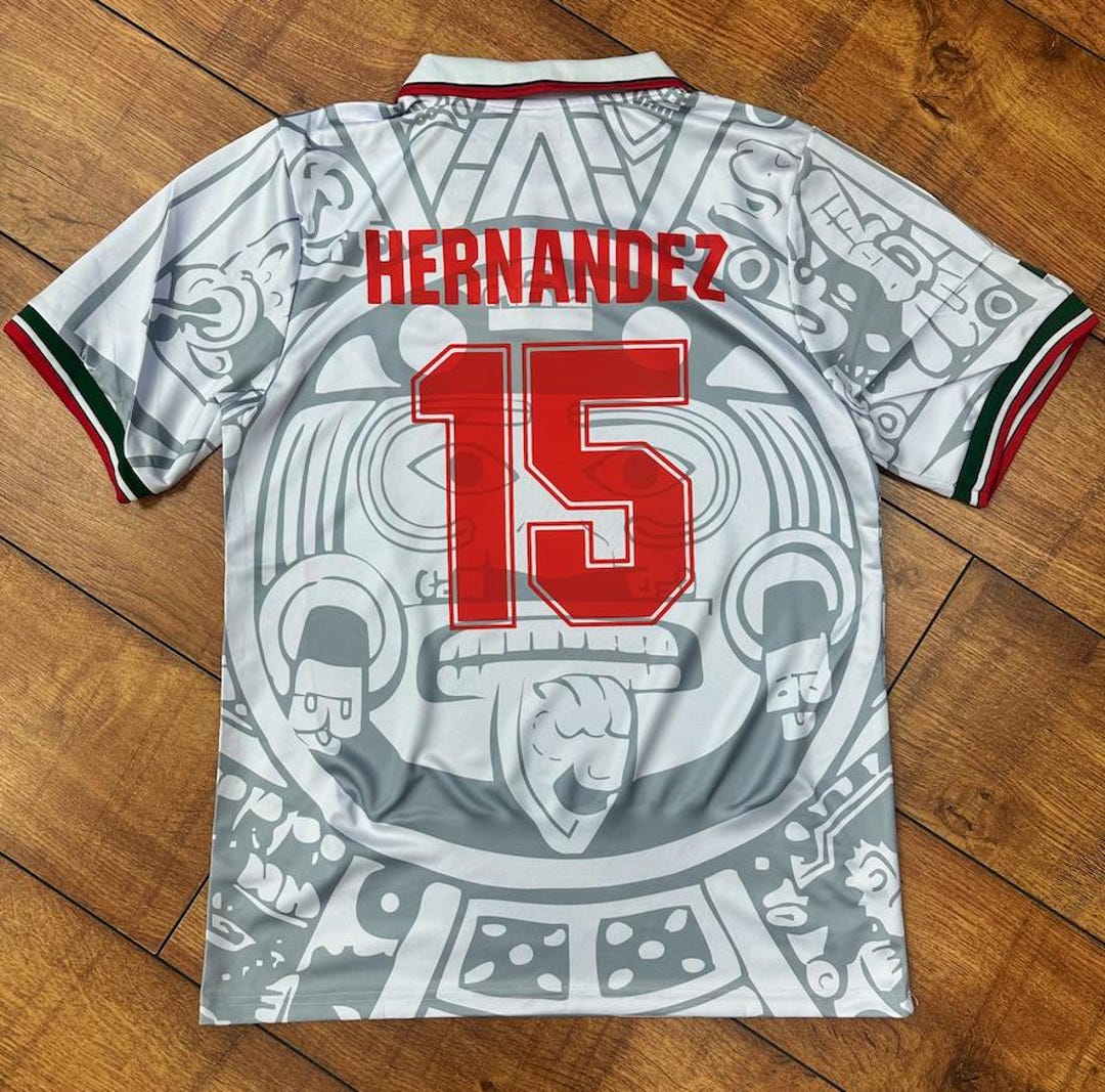 Hernandez #15 Madstrange Mexico Soccer Jersey 1998 (white