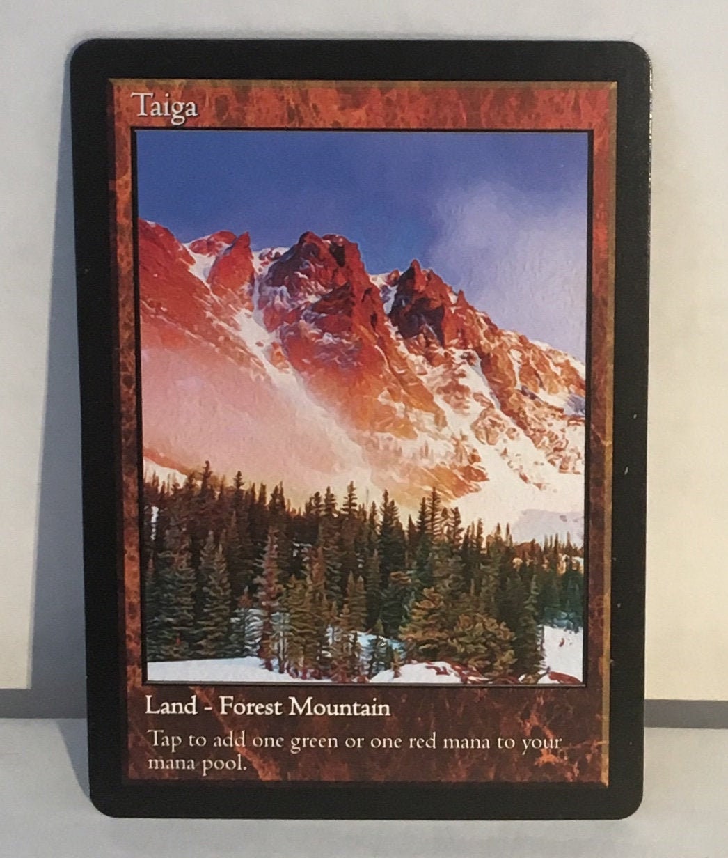 MTG Taiga デュアルランド Taiga - Revised Edition - Magic: The