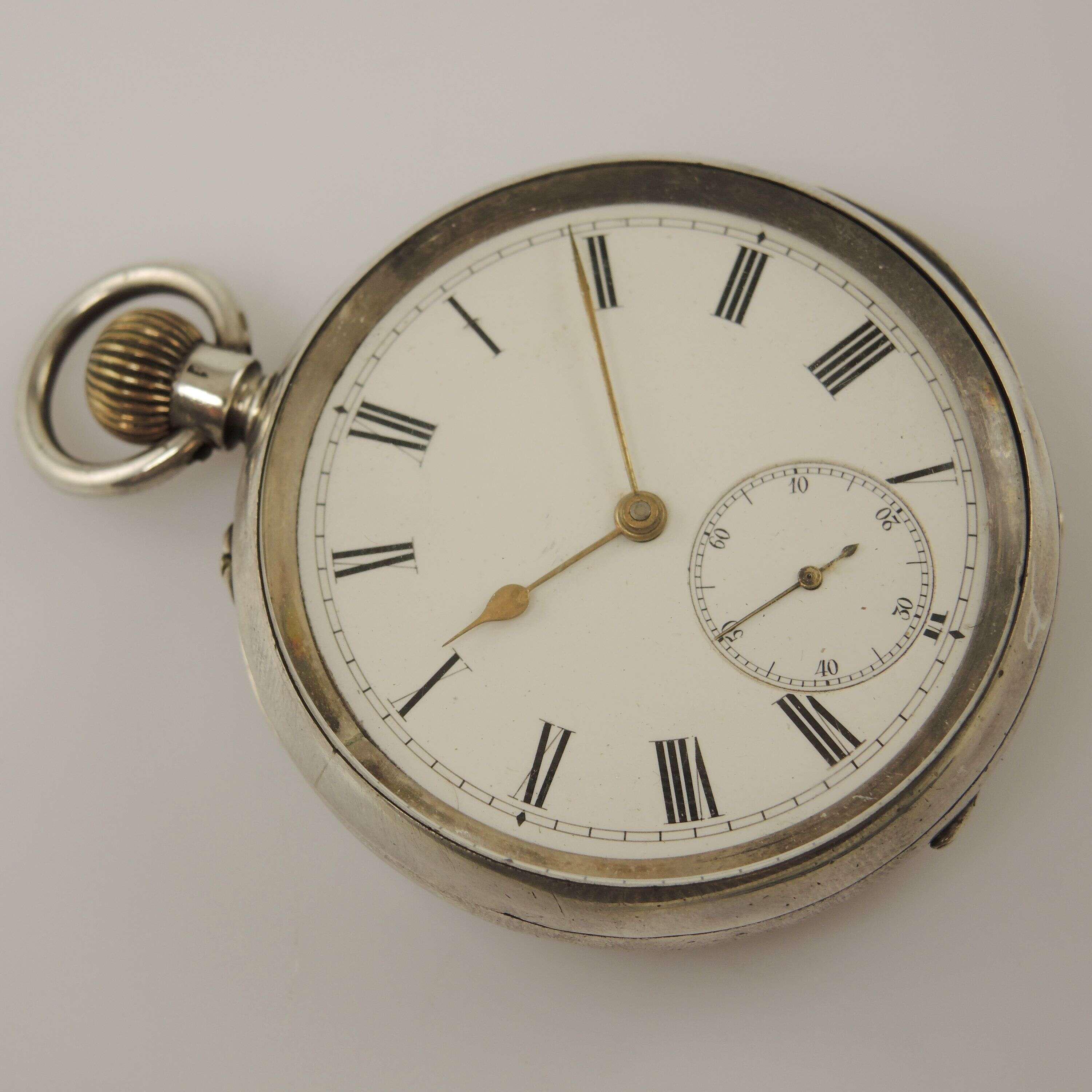 アンティークシルバー懐中時計。1890年頃の高級ムーブメント - Etsy 日本