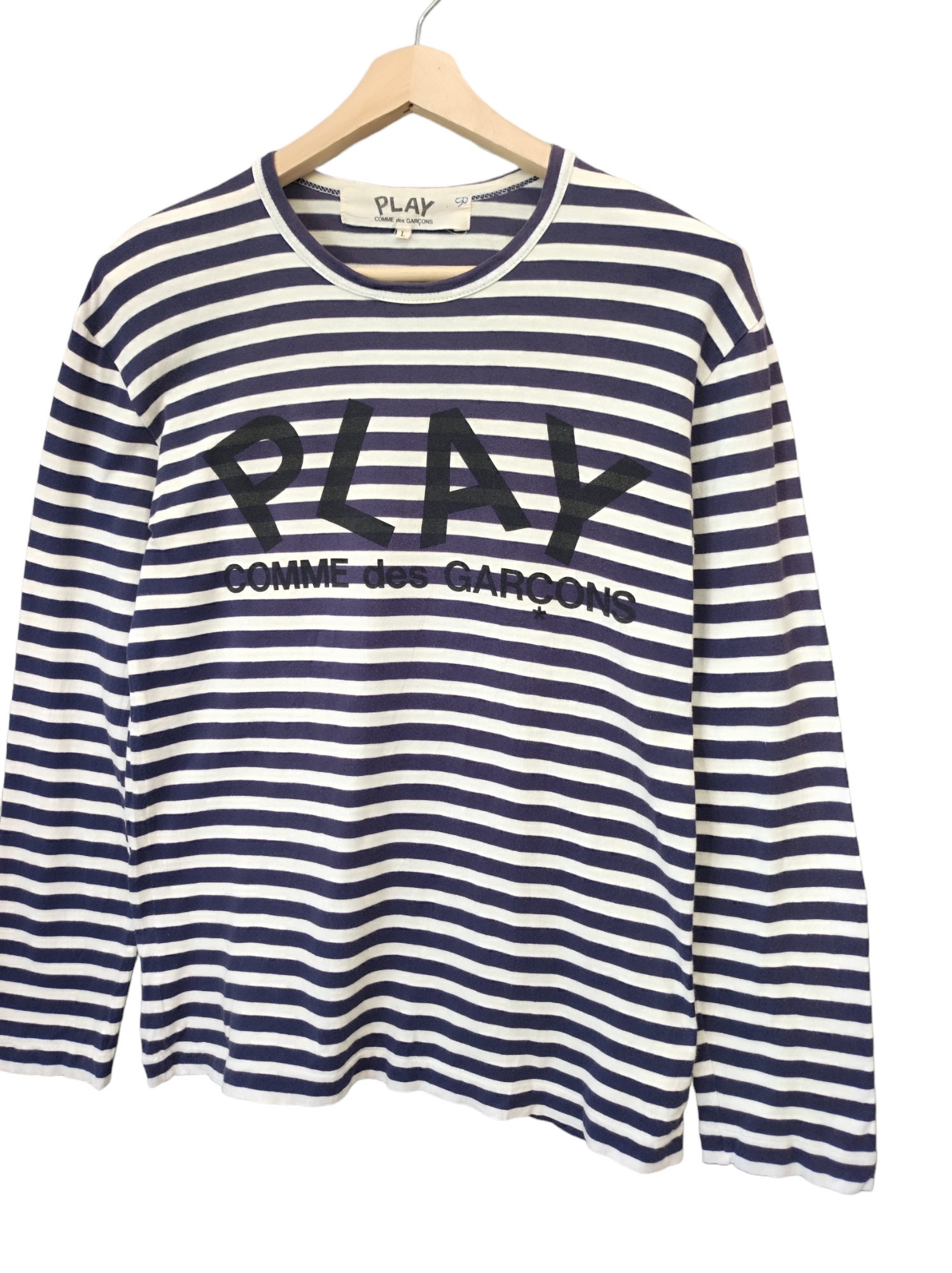Vintage Comme Des Garcons Homme Plus Long Sleeve Stripe CDG Comme