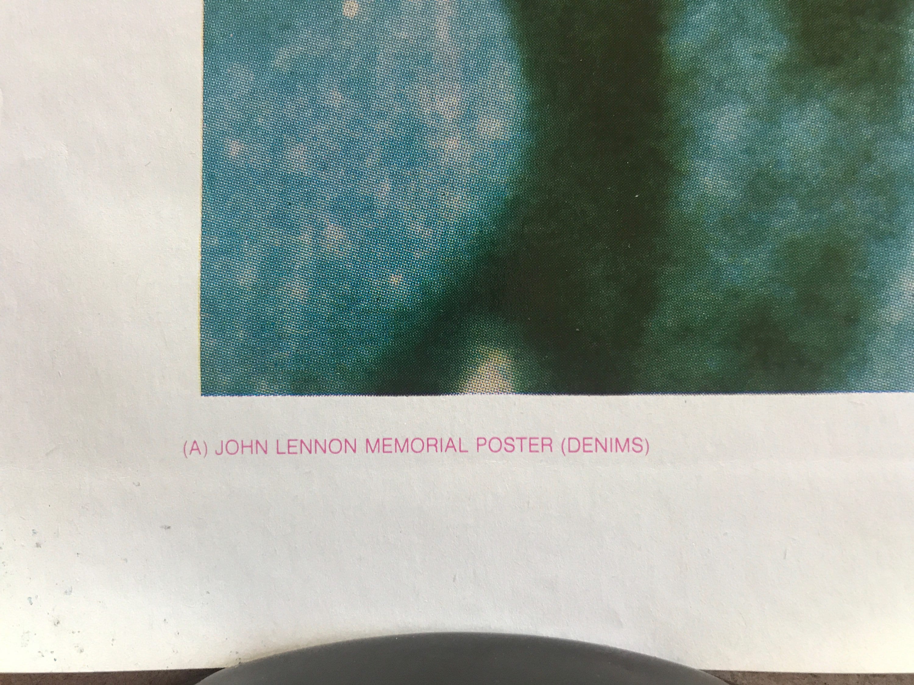 ヴィンテージ オリジナル 1980 年代 ジョン レノン メモリアル