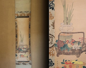 アンティーク中国山水画掛軸、漢字銘、掛軸 - Etsy 日本