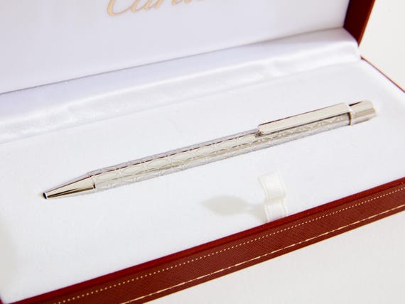 Cartier Must II Ballpoint Pen Silver Plated and Palladium 1980s - Etsy