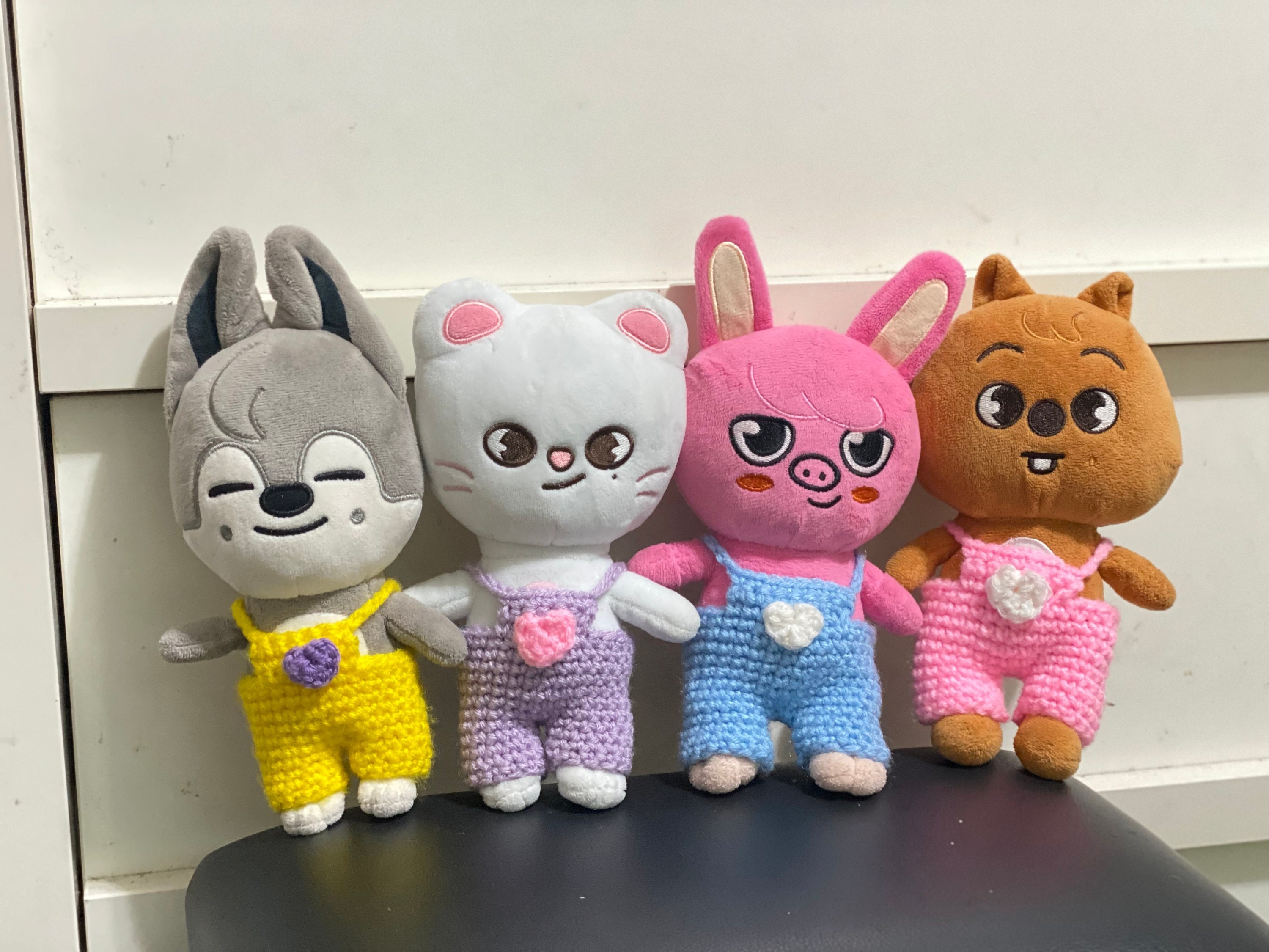 Crochet Overalls for SKZOO, 20cm Doll, Plushie Clothes - Etsy