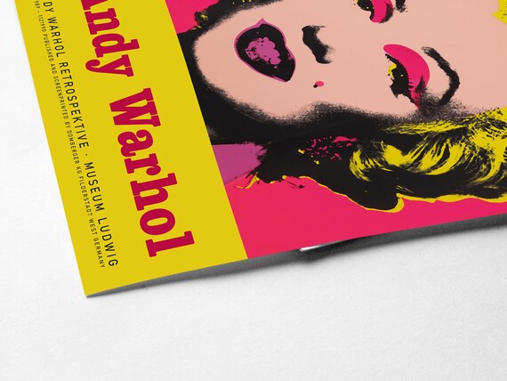 Warhol ウォーホル「マリリン・モンロー」展覧会ポスター チューブケース付