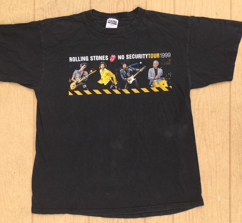 Rolling Stones 1999 No Security Tour Vintage T-shirt Size XL - Etsy