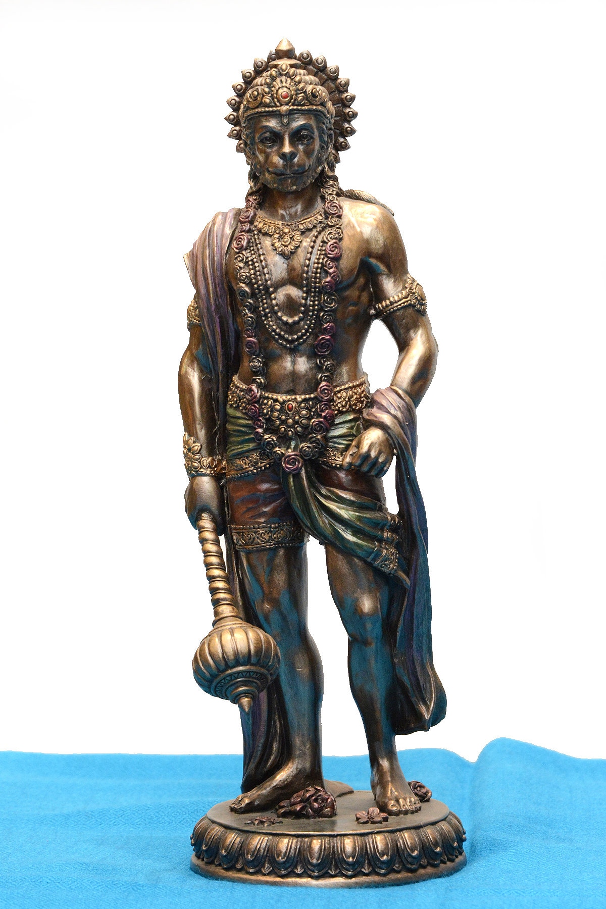 ハヌマーン像、ヒンドゥー教の猿神、インド美術、10.5インチ - Etsy 日本