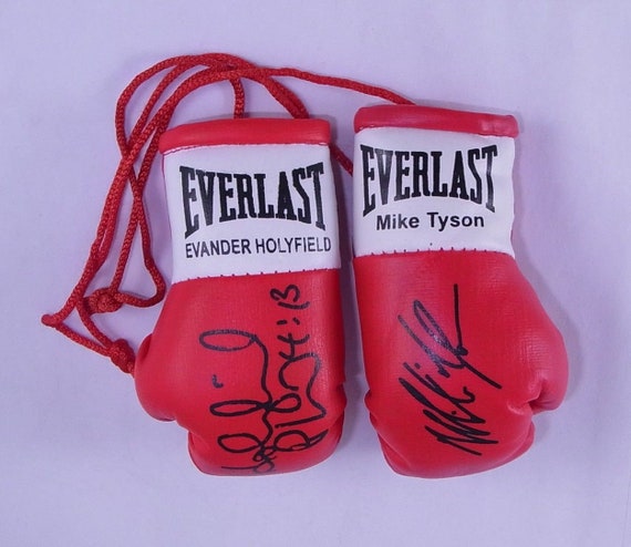 EVERLAST マイク・タイソン サイン入り ボクシンググローブ 赤 Yahoo