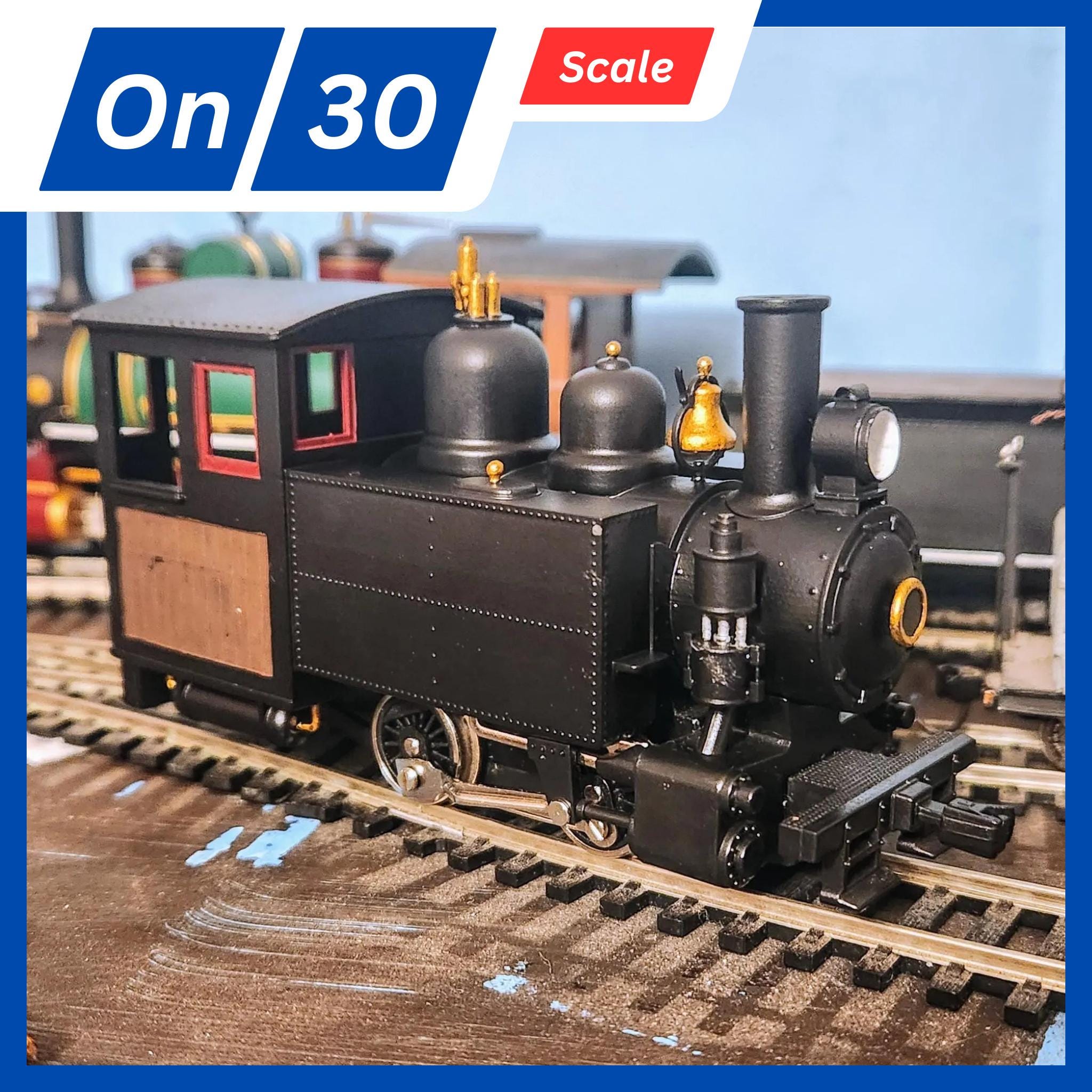 On30 Side Tank 'porty' H.K. Porter Style Locomotive - Fits Model