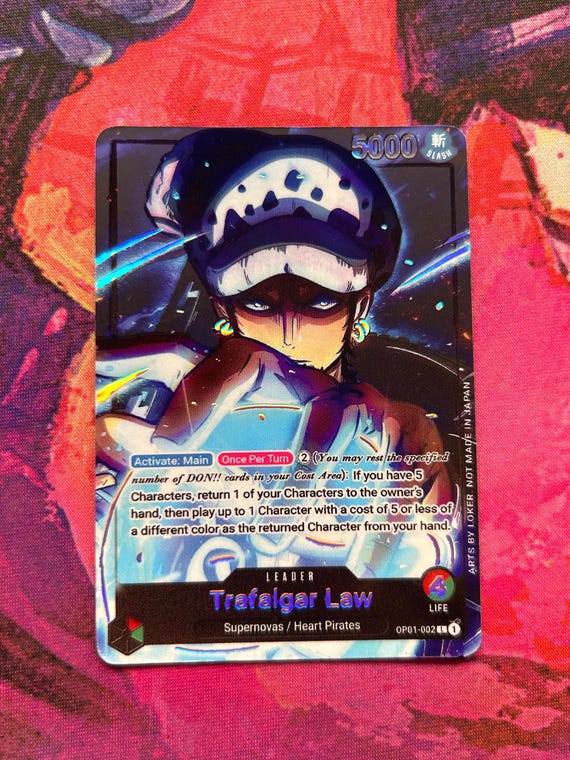 RG Law (OP01) - One Piece TCG Custom Alt Art Leader *foil