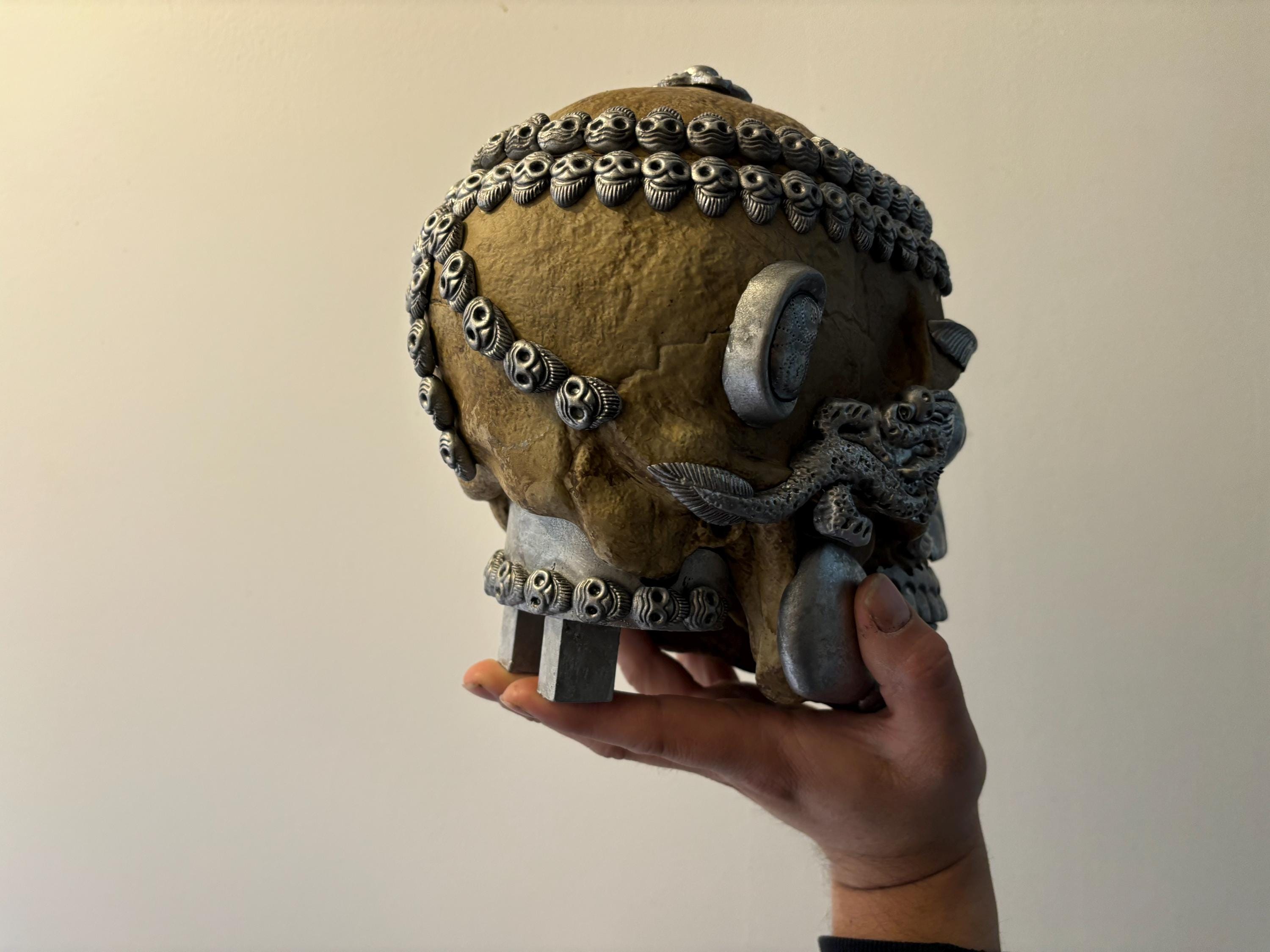 カパラ カパーラ 僧骨 頭骨 彫刻 オランウータン チベット 剥製 呪術