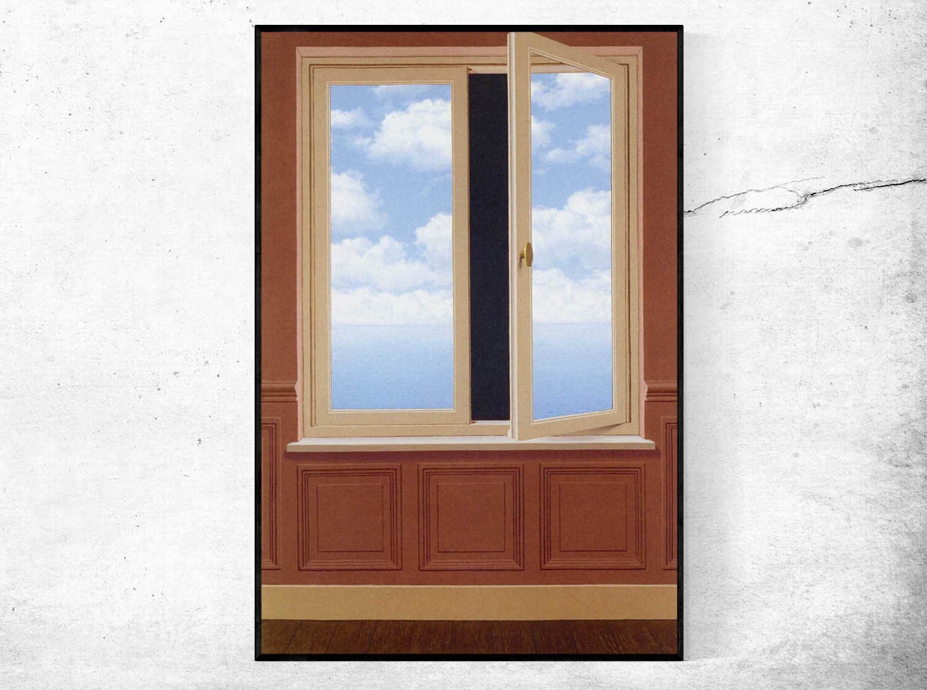 La Lunette D Approche-rene Magritte,home Office Decor,surrealist