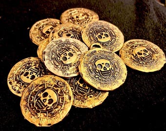 呪われた宝物アステカの金貨 - Etsy 日本