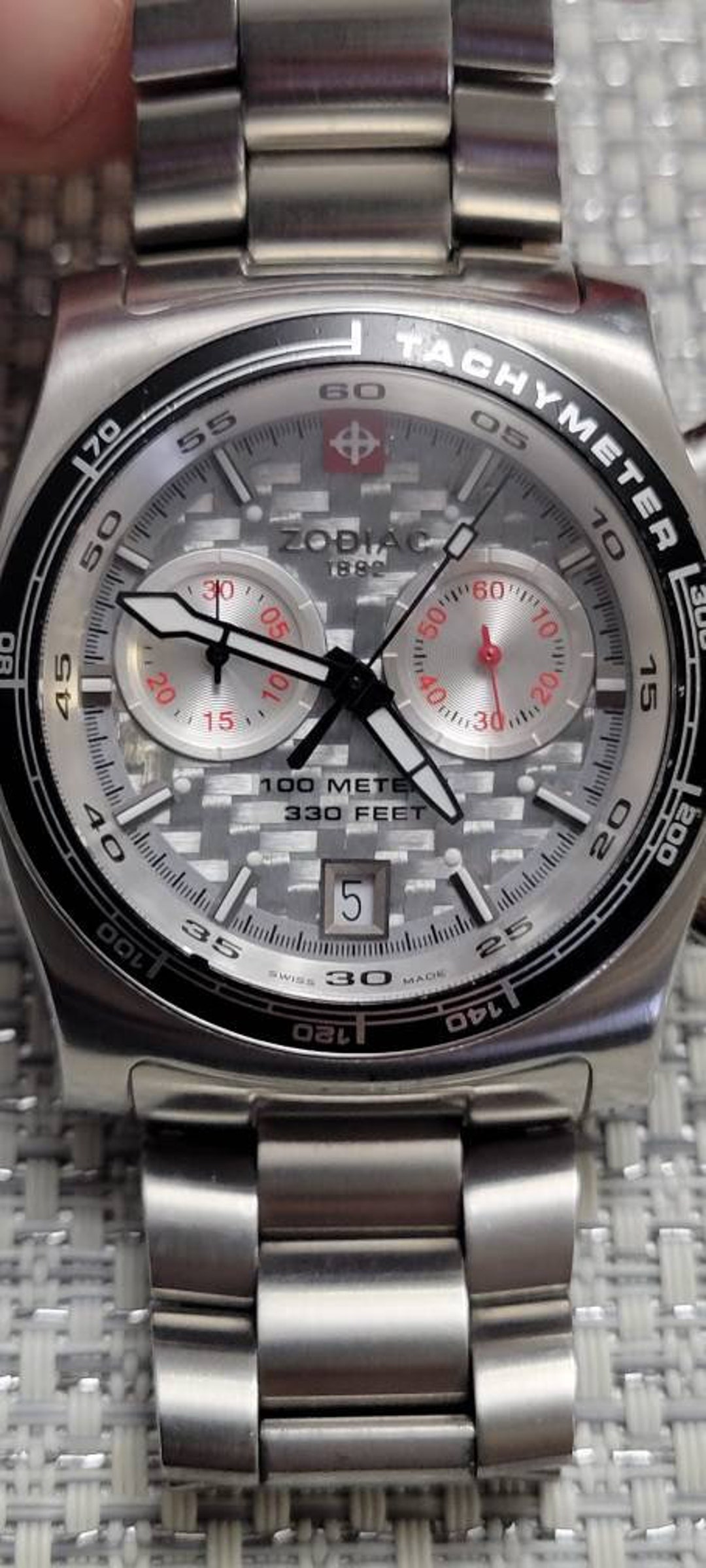 RARE Zodiac Super Sport Timer ZO7501 Swiss Made Men's Diver Men's