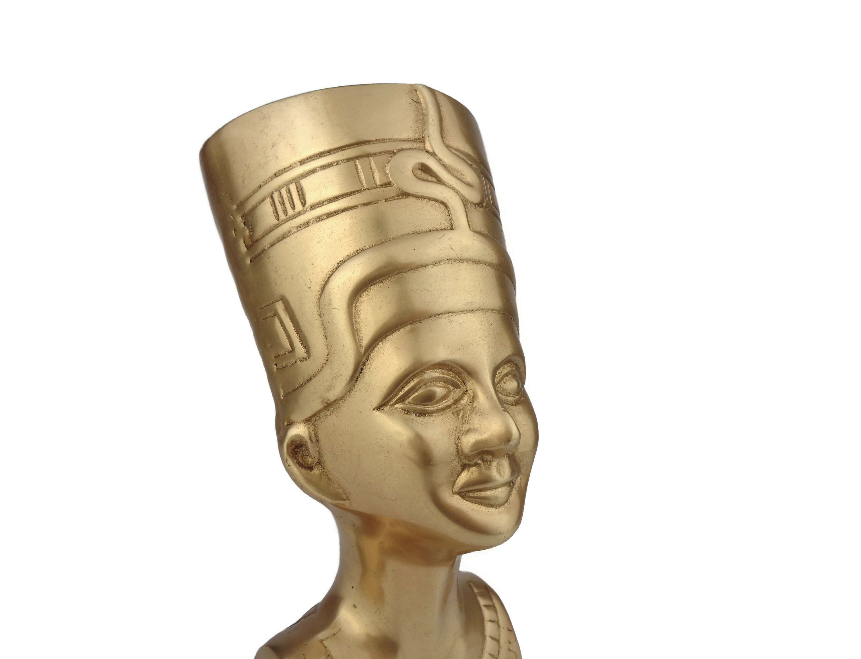 アンティーク真鍮ネフェルティティ胸像、エジプトネフェルティティ胸像