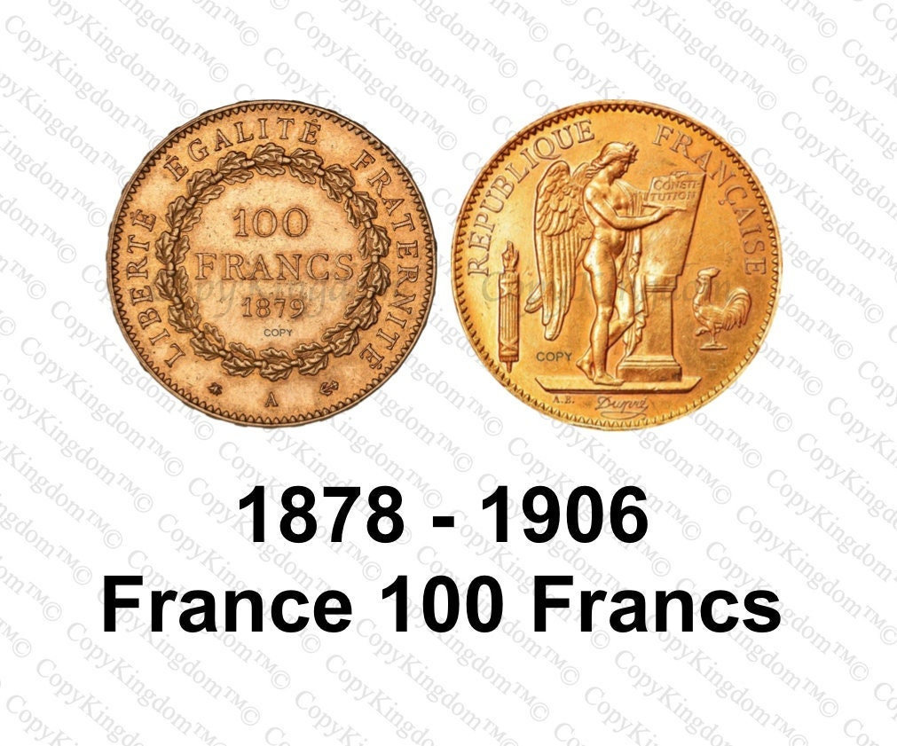 1878 to 1906 100 Francs France Angel Gold A Sought After Restrike