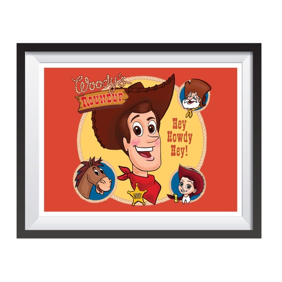 トイストーリー ラウンドアップ キャンバス 画風 絵画 楽天市場