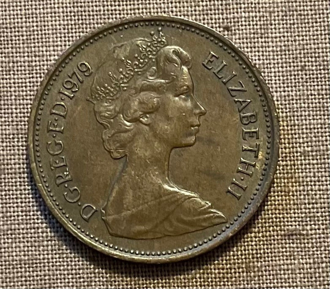 New 2 Pence 1979,D.G. REG. FD . Elizabeth Ll - Etsy Canada