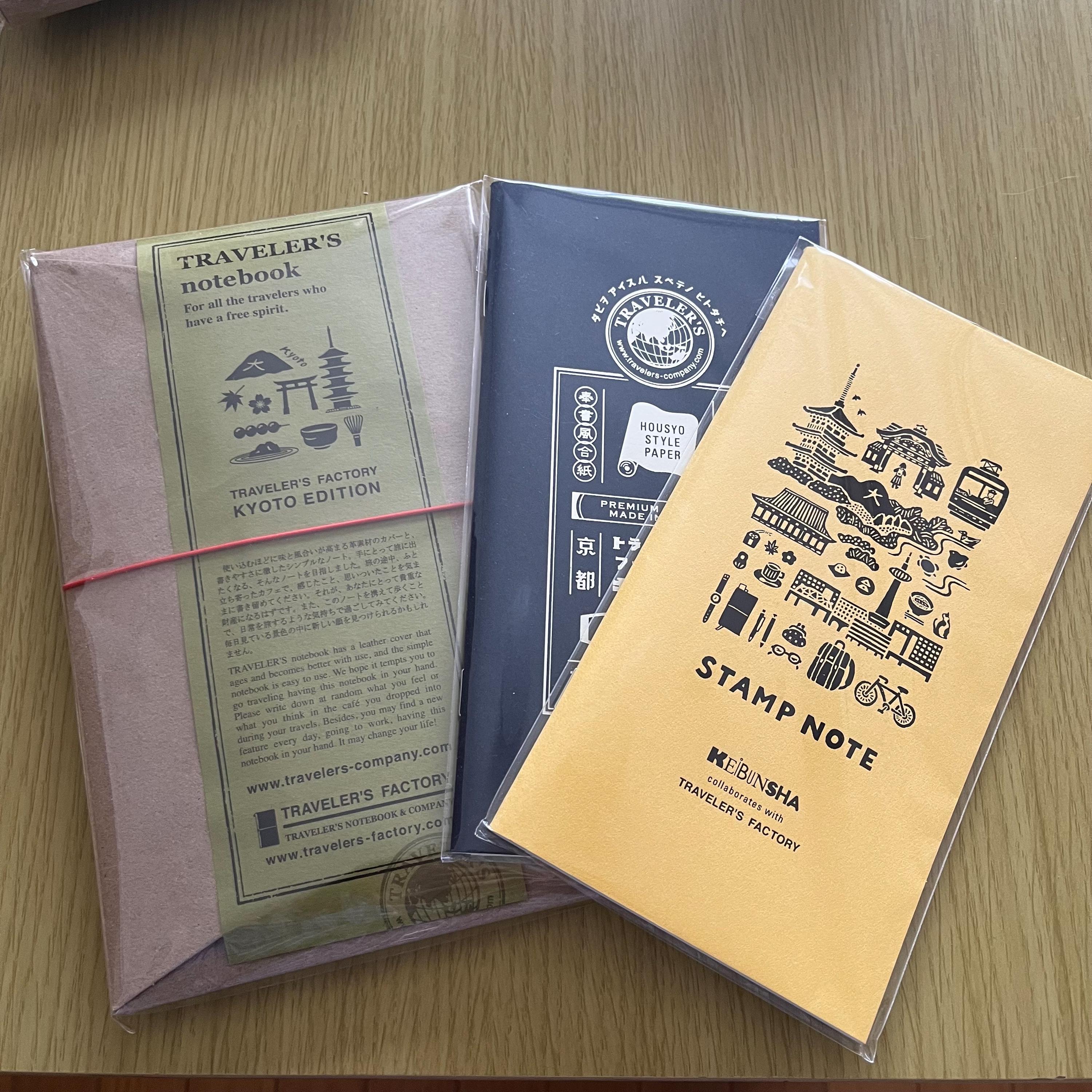 Japan TRC Travelers Notebook Kyoto Limit Edition Blackwing