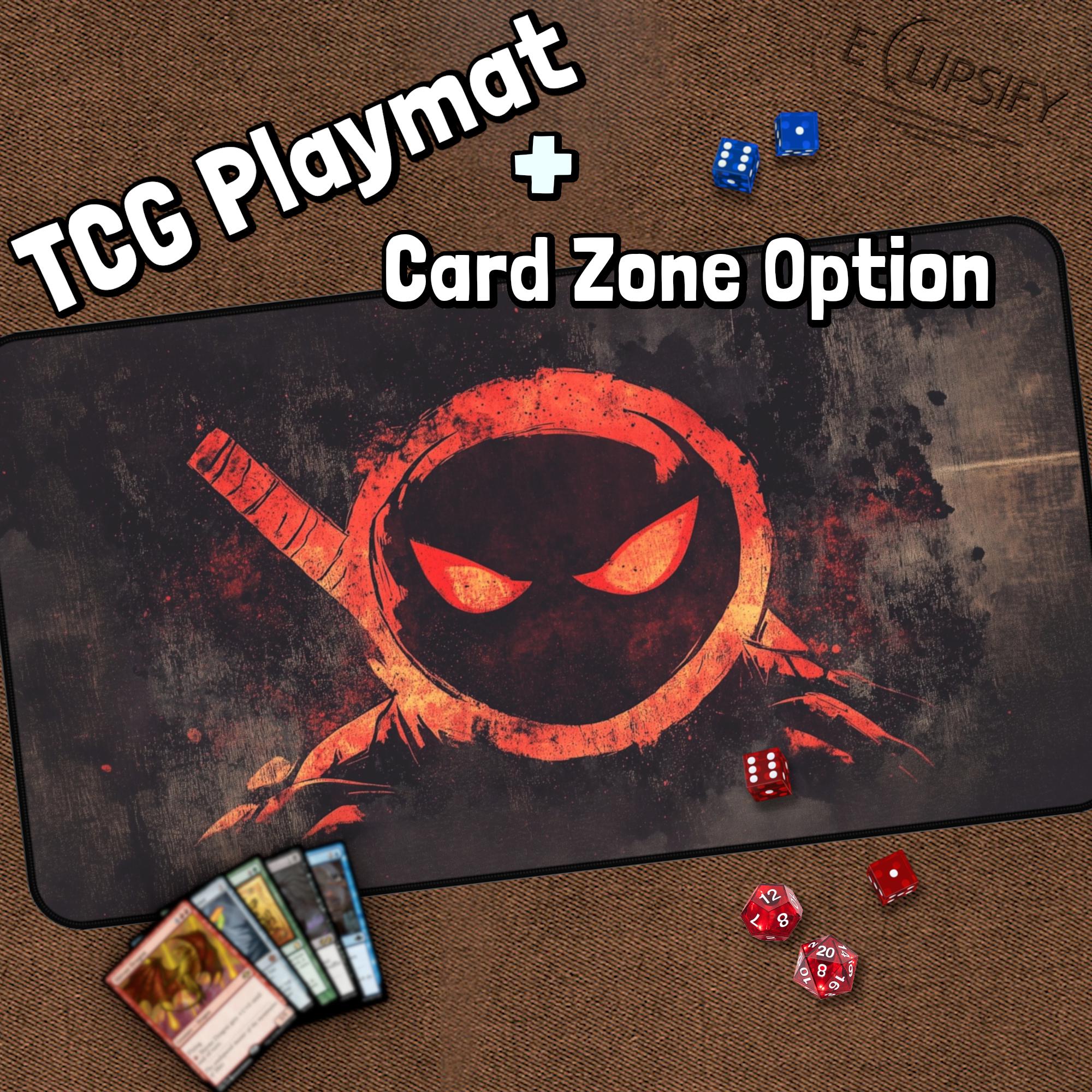 Turtle Ninja TCG Playmat, Ninja MTG Play Mat With Zones