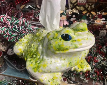 CUSTOM Painted Ceramic Arnel Toad Tissue Dispenser MEDIUM - Etsy