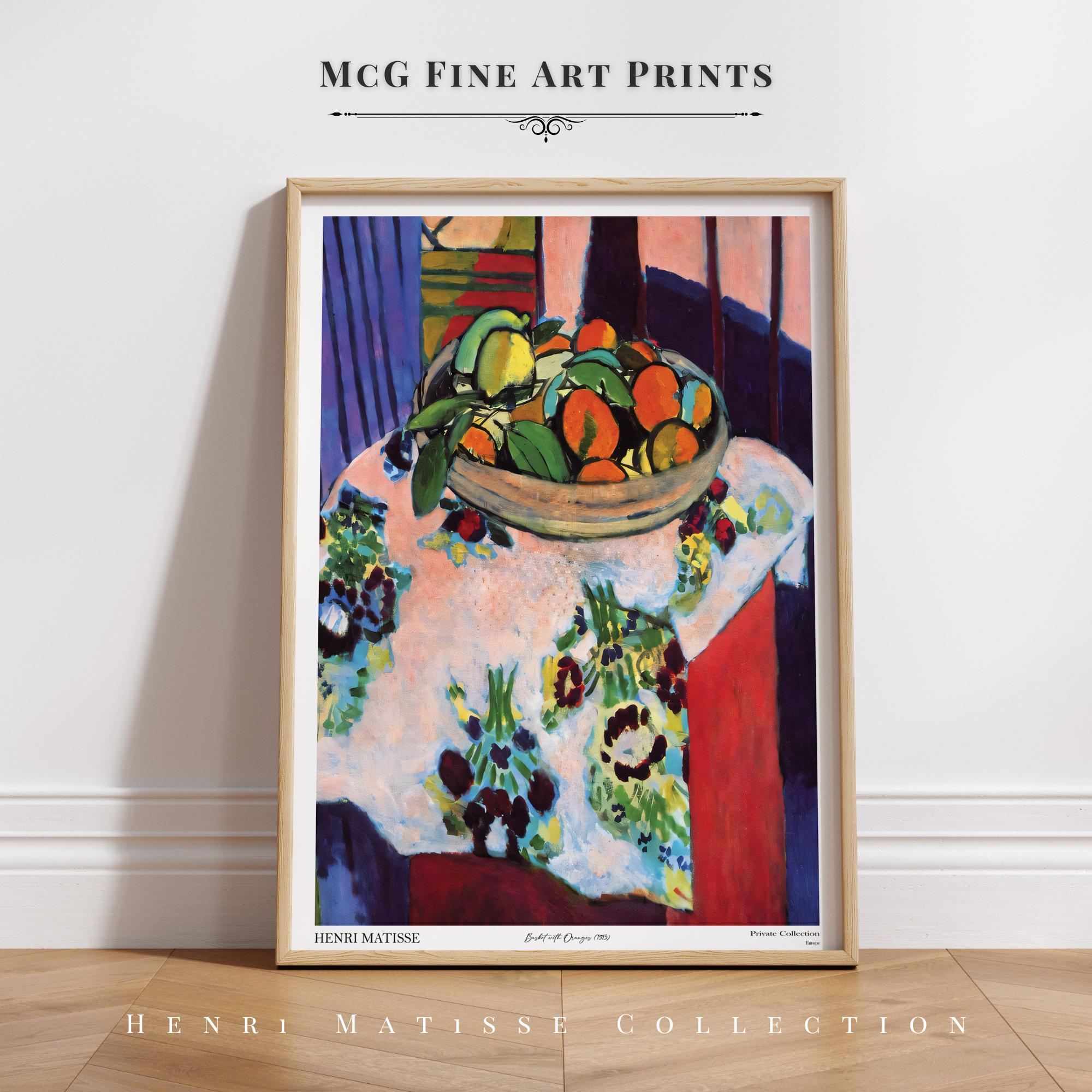 オレンジの入ったバスケット マティス ギャラリー ウォールアート