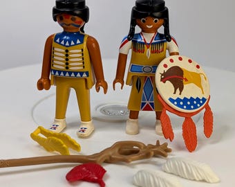 プレイモービルフィギュア ネイティブインディアン ウエスタンプレイ