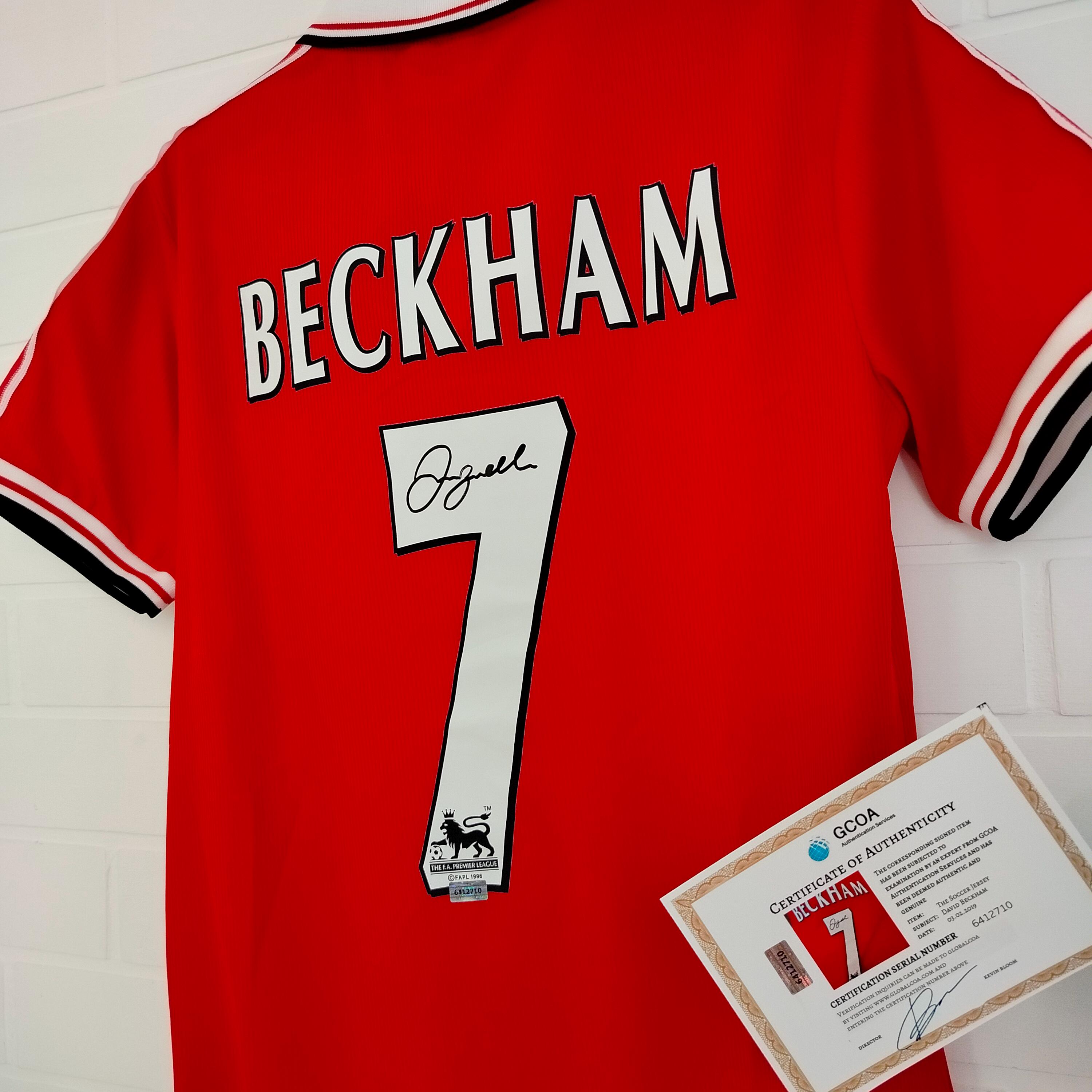 David Beckham Signed Manchester United Jersey #7 (COA & Hologram