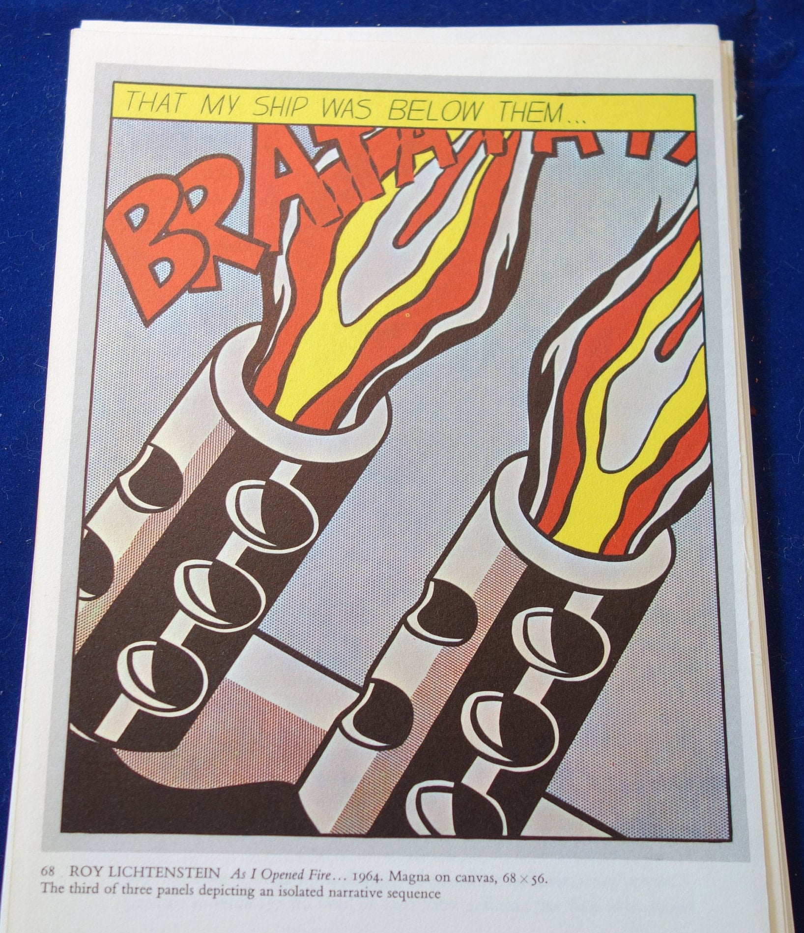 ロイ リキテンシュタイン リキテンスタイン1967年当時物ポスター希少