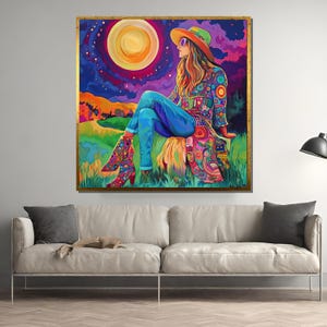 ピーター マックス 真作 水彩画 ピラミッドとバルーン 切手付き Peter