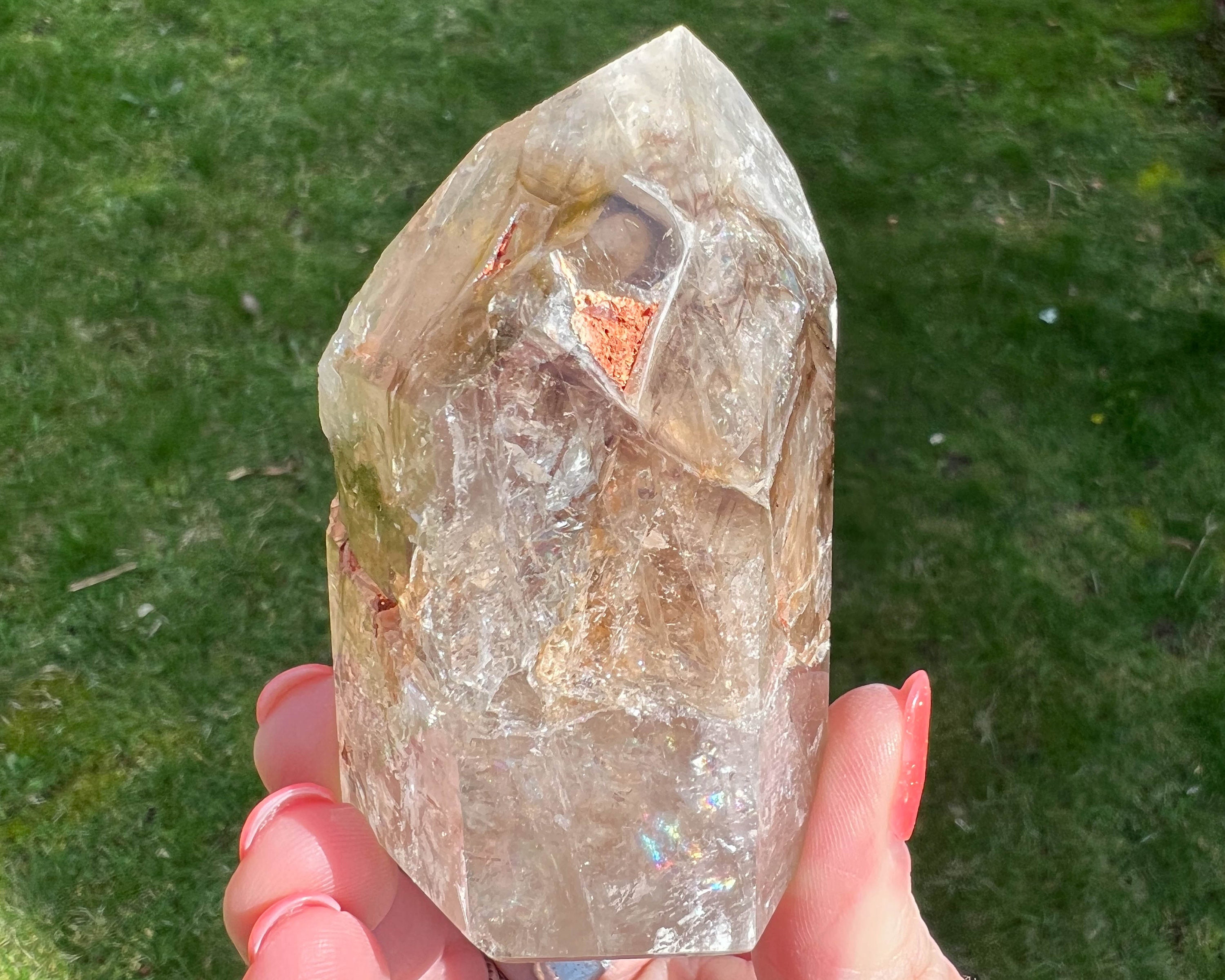 ダイヤモンド系骸骨水晶-15/スケルタルクォーツ/マルチクラスター