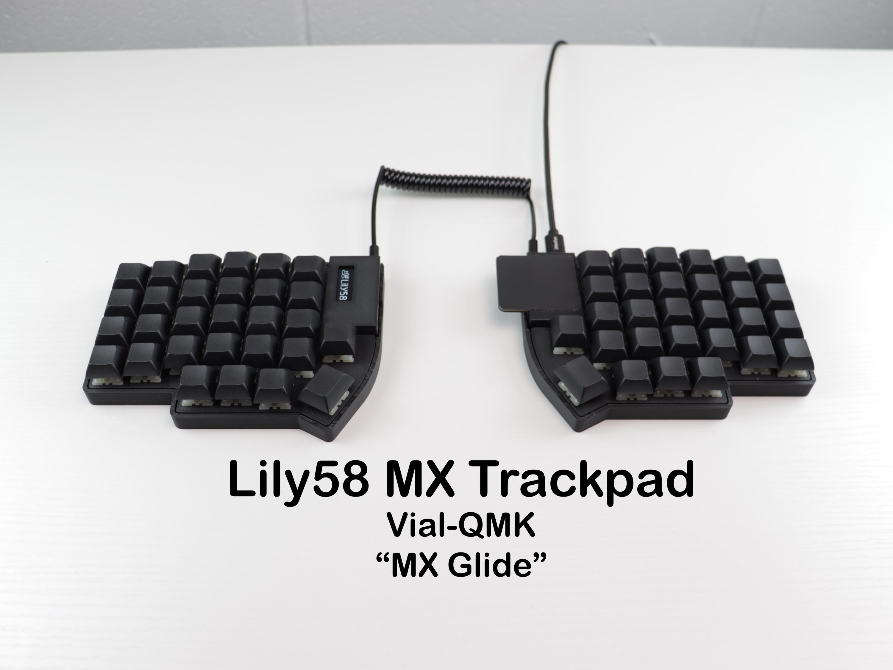 Lily58 MX With Trackpad Low Profile Split Keyboard - Etsy