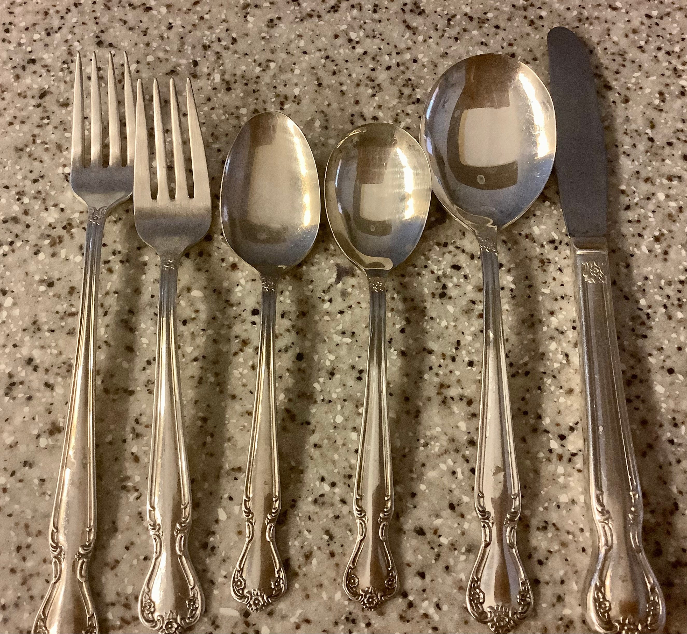 Rogers & Bro. 1950 Daybreak - Elegant Lady Reinforced Plate I S