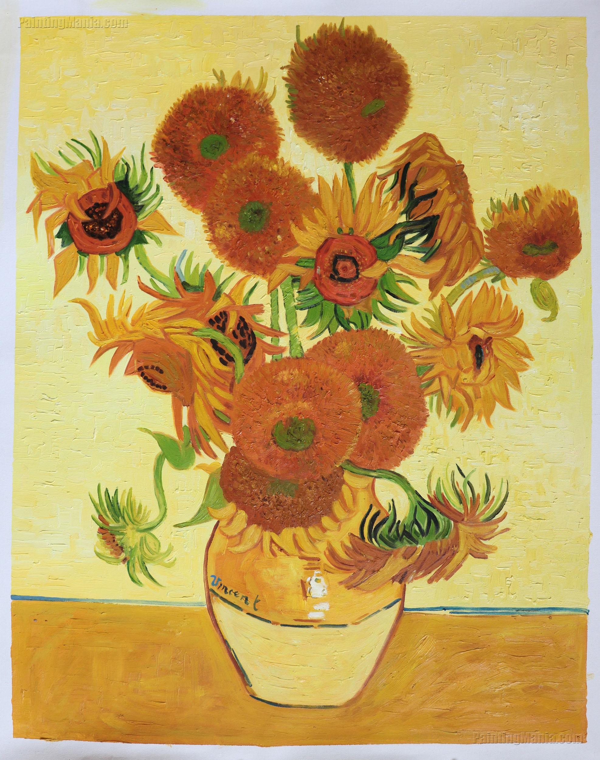 絵画｜油絵｜Sunflowers｜ひまわり｜Interior art