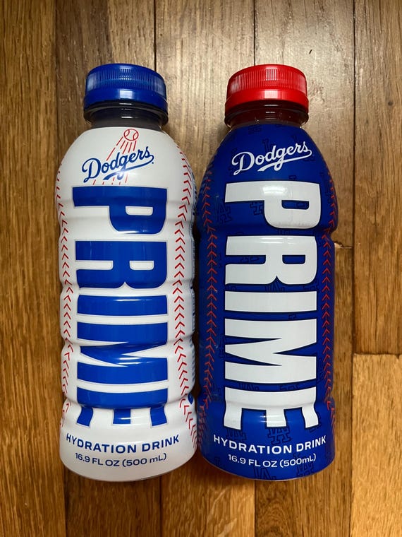 White & Blue LA Dodgers PRIME Hydration Bundle - Etsy