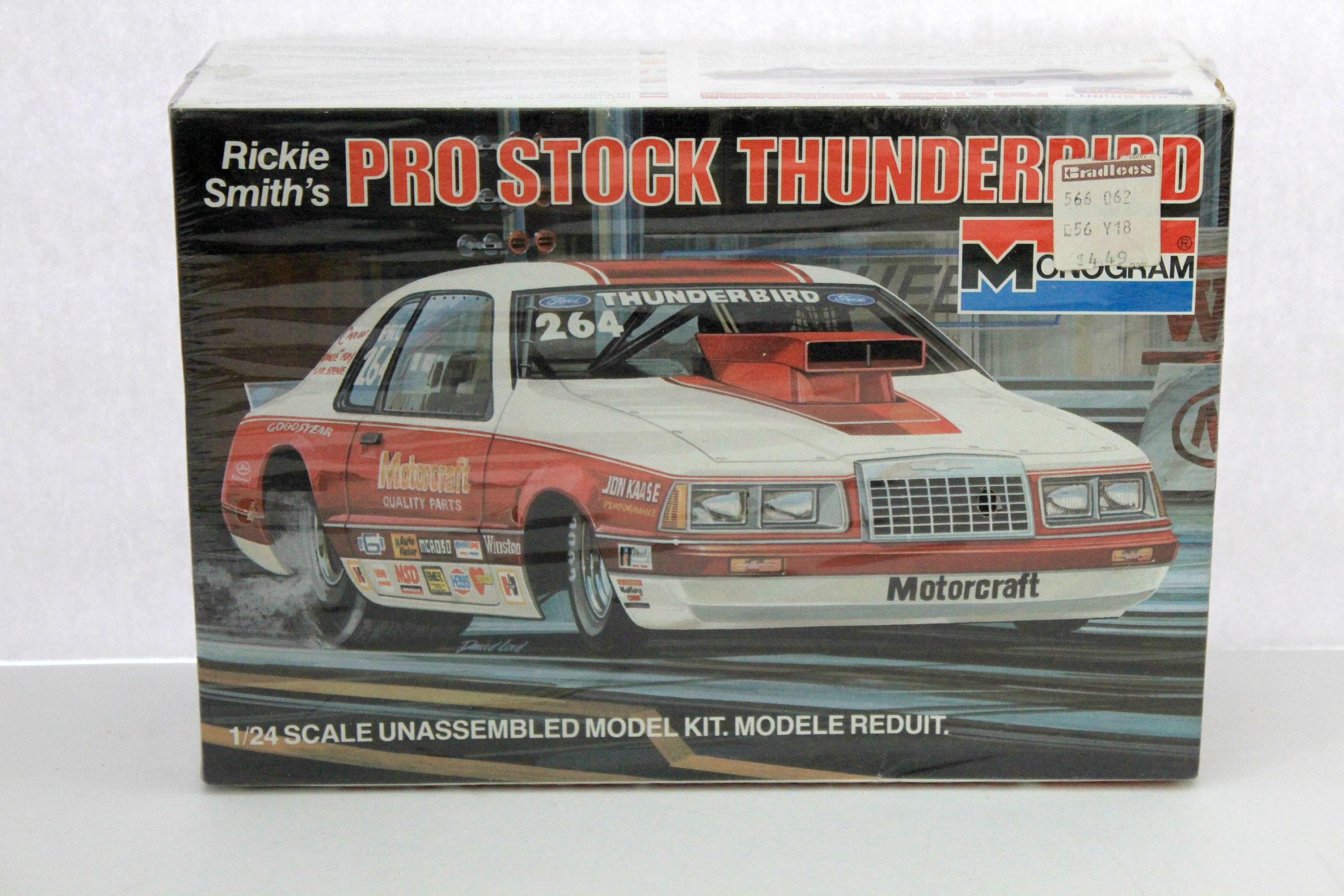 Vintage Rickie Smith's Pro Stock Thunderbird Ford Sealed Model Kit