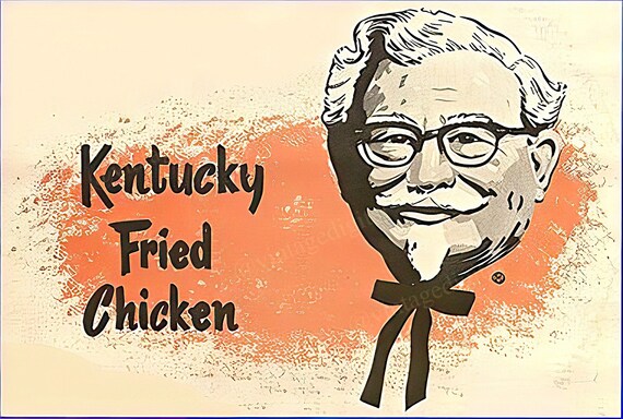 1960 年代のヴィンテージ ケンタッキー フライド チキン KFC ロゴ