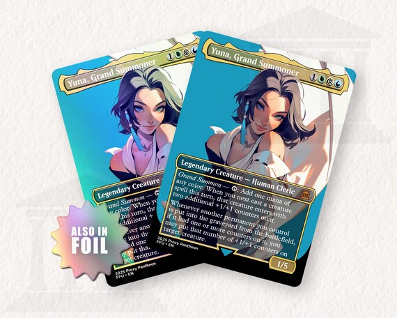 Yuna, Grand Summoner | Foil Proxy Card - Etsy Israel