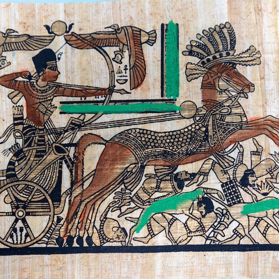 ラムセス2世 - カデシュの戦い エジプトのパピルス - Etsy 日本