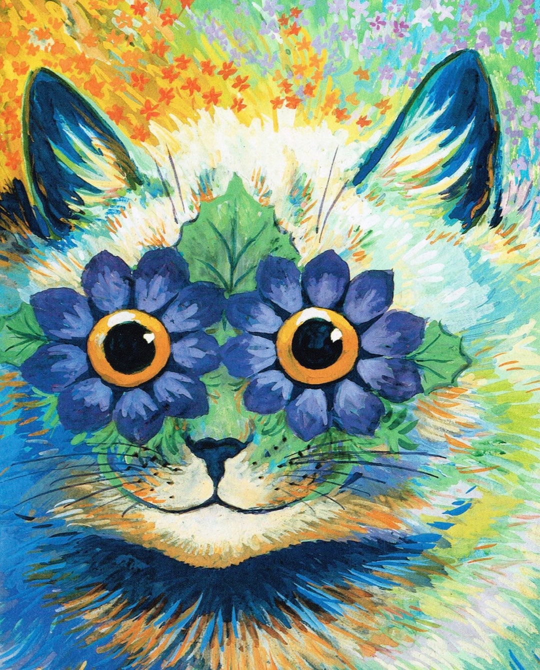 アートンワーズ THE BLUE CAT 原画 絵画 現代アート インテリア