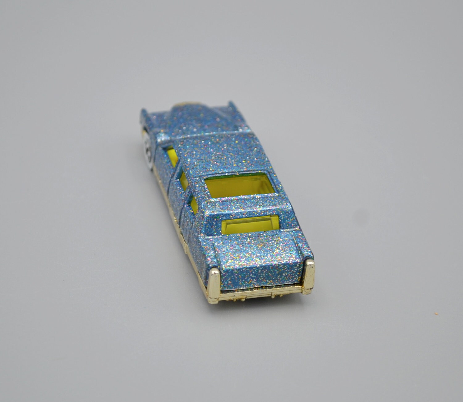 1990 Hot Wheels Limozeen Blue Gold Glitter Limousine Limo Sparkle
